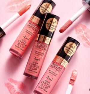 Eveline Wonder Match 4 IN 1 Velour Cheek & Lip