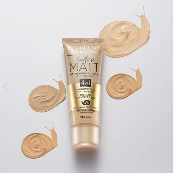 Eveline Satin Matt Mattifying & Covering Foundation