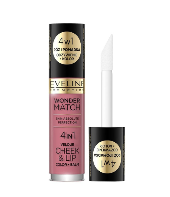 Eveline Wonder Match 4 IN 1 Velour Cheek & Lip 04